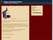 Tablet Screenshot of lechaudronmagique.com